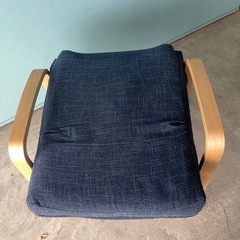 リクライニング　チェア　布張りの画像