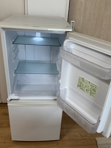 SHARP 中古/LA-SJD14CW/冷蔵庫/2017年モデル/137L/SHARP