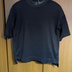 ユニクロ 黒Tシャツ プラスJの画像