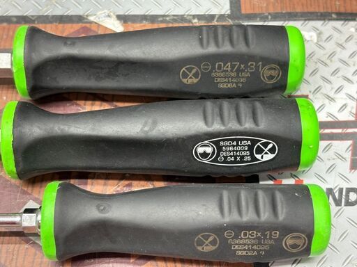 【中古】スナップオン Snap-on マイナスドライバー 3点セット【ハンズクラフト佐賀】