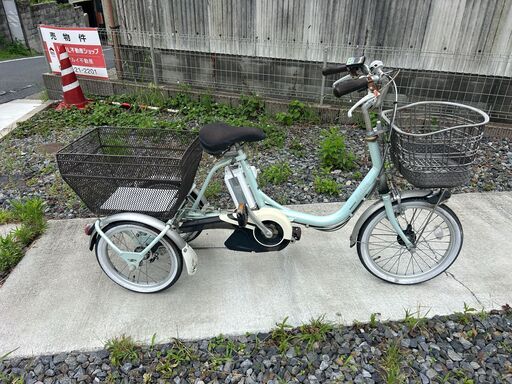 【電動アシスト三輪自転車】ブリヂストン アシスタワゴン AW1C37（バッテリー新品）
