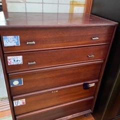 🌟取引中②木製タンス　5段