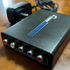 コンポーネント → HDMI 変換器（Video Converter／ACアダプタ付き）の画像
