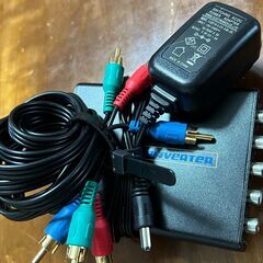 コンポーネント → HDMI 変換器（Video Converter／ACアダプタ付き）の画像
