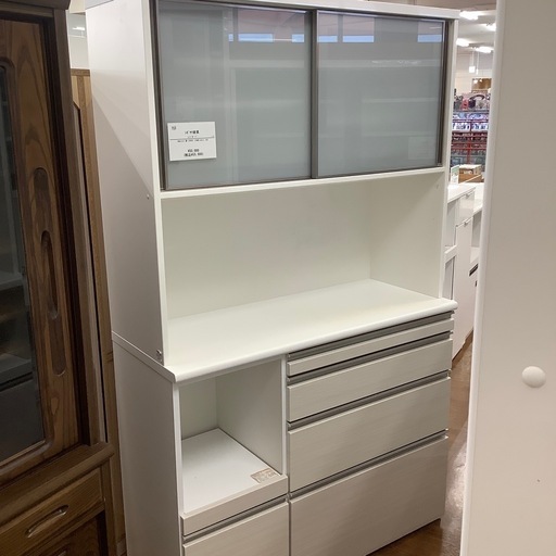 シギヤマ家具 2枚スライド扉レンジボード EVERY エブリー【トレファク 川越店】