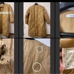 BACK NUMBER キルティングロングbacknumberコート フリーサイズ　マスタード黄色系の画像
