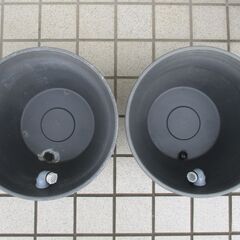 メダカ容器　２個セット　オーバーフロー加工　ビオトープ　　めだか容器　メダカ　めだかの画像