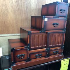 【ジャングルジャングル石津店】階段箪笥  民芸家具 民芸調 タン...