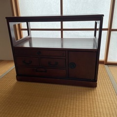 和風整理棚　キャスター付き
