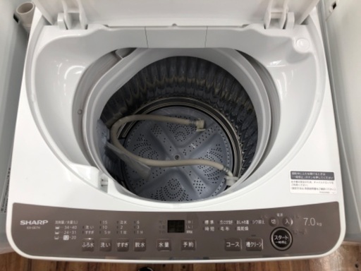 SHARP シャープ 7.0kg 全自動洗濯機 ES-GE7H 2023年製