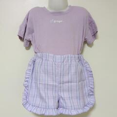 【中古】110cm 女の子 セットアップ③