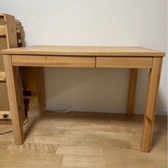 無印良品　廃盤品 木製デスクの画像