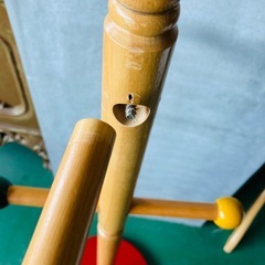 値下げ　木製　ポールハンガー　子供部屋　洋服掛けの画像