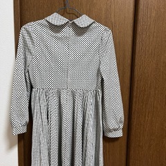 中古　女児用水玉ワンピースの画像