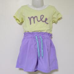 【中古】110cm 女の子 セットアップ⑧