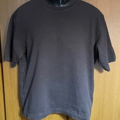 ユニクロ エアリズム 濃茶のボーダーの画像