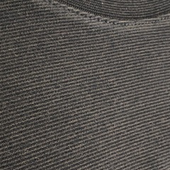 ユニクロ エアリズム 濃茶のボーダーの画像