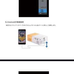 未使用大画面150インチスクリーン+ミニプロジェクターセットの画像