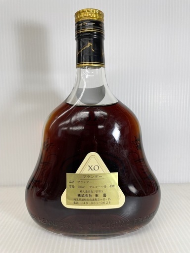 コニャック ヘネシー 700ml XO 金キャップ 未開封品 のご紹介です！