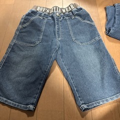 夏物男児TシャツSサイズ、半ズボン3枚セットの画像