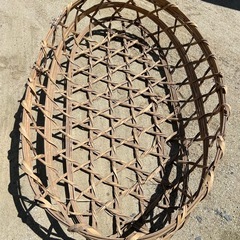 竹籠楕円形　　竹籠(大）