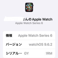 Apple Watch Series6  シルバー　GPSモデル　40mmの画像