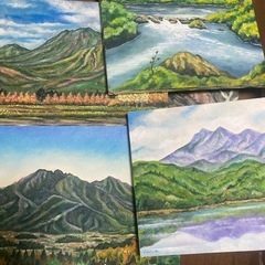 油絵　絵画　原画　風景画　キャンバス　F3 F4 F6 F8 F10の画像