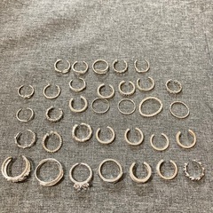 ⭐️シルバーカラーリング33個セット 被りなし　新品未使用⭐️
