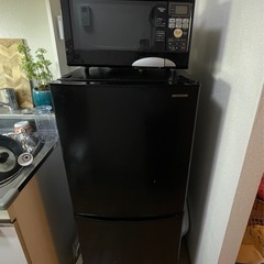 冷蔵庫とオーブンレンジあげます