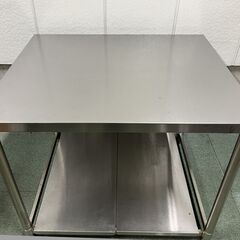2台あり 作業台 ステンレス 棚付 飲食店 店舗 業務用 厨房用品 幅90cm×奥行75cm×高さ75cm の画像