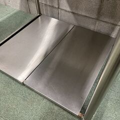 2台あり 作業台 ステンレス 棚付 飲食店 店舗 業務用 厨房用品 幅90cm×奥行75cm×高さ75cm の画像