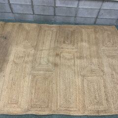 麻 ラグ カーペット マット 幅235cm×奥行165cm 