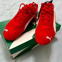 プーマキャットの赤毛のスカーフ Puma Cat Shoes Red