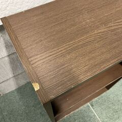 木製 2段 カラーボックス 本棚 収納棚 飾り棚 ブラウン 幅44cm×奥行28cm×高さ60cmの画像
