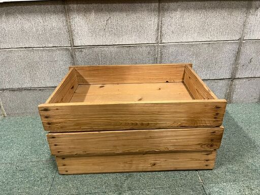 木製 もち箱 3個セット 番重 ばんじゅう 昭和レトロ 幅55cm×奥行