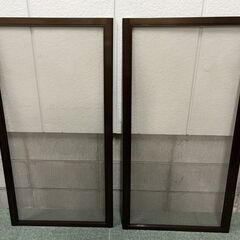 網戸 アルミサッシ 2枚 幅59cm×高さ112cm×奥行1cm 