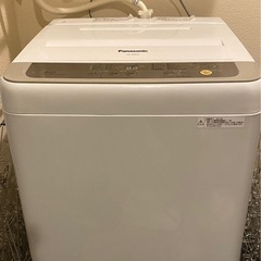 【6/27まで】Panasonic 洗濯機（6kg）格安！動作良好！