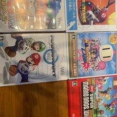 Wii本体（リモコン5個付き）と人気ゲームソフトのセット+太鼓の達人　太鼓とバチ付き の画像