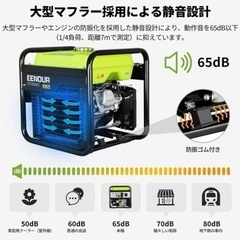 EENOUR 発電機 : GT3500iO 2800W(新品未使用)2024年4月購入品の画像