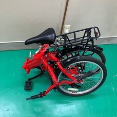 取引中　折りたたみ自転車　赤 の画像