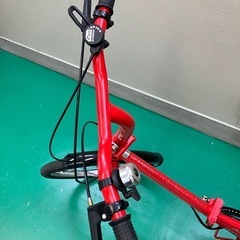 取引中　折りたたみ自転車　赤 の画像