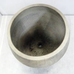 バルーン型植木鉢　高さ25x幅35x奥行35㎝　穴あり　おしゃれ　重厚感　丸み　植物　アンティーク　インテリア　陶器　ガーデニングの画像
