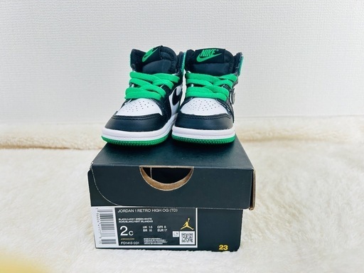 極美品❣️NIKE エアジョーダン1 レトロ ハイ OG セルティックス 8cm
