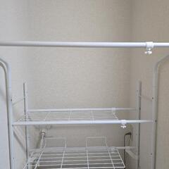 ニトリ　洗濯機ラック　白の画像