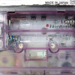 【ジャンク】任天堂　ゲームボーイポケット本体　MGB-001　クリアパープル GAME BOY　pocket　ニンテンドーの画像