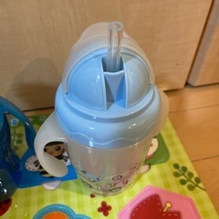 ［未使用]ストローマグ.コップ セット　パズル付き　　の画像