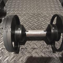 可変式ダンベル　フレックスベル　スタンド付きの画像