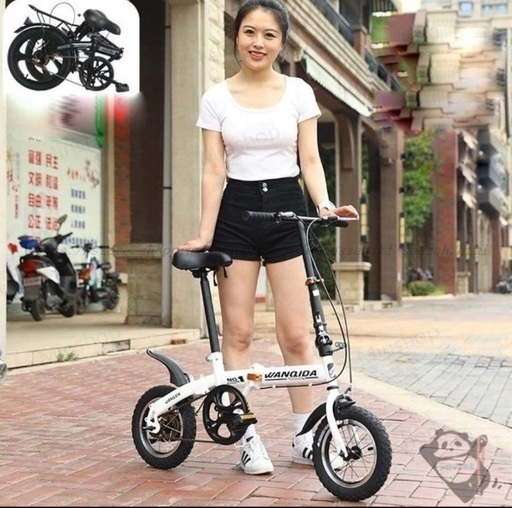 今ならほぼ即納！ 新品未使用！軽量折り畳み自転車 (マカロン) 自由が丘の 自転車本体