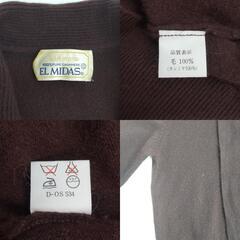 90s/Vintage★EL MIDAS【エルミダ】カシミヤ100％ 長袖セーター【10/レディースM-L程度/茶/brown】三崎商事/Tops/knit◆BJ041-eの画像