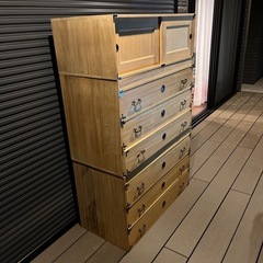 桐箪笥　天然木(桐無垢材) 日本製の画像